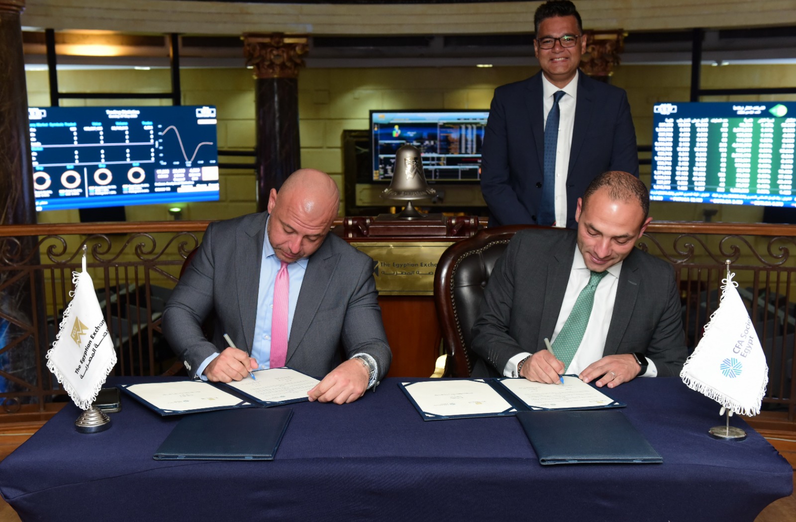 البورصة توقع بروتوكول تعاون مع الجمعية المصرية لخبراء الاستثمار (CFA Society Egypt)